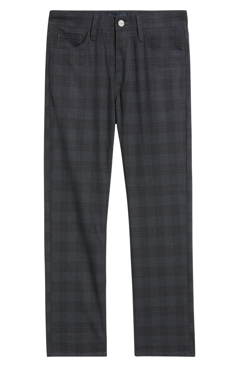 34 Heritage Courage Check Straight Leg Twill Pants, Alternate, color, Grey Check
