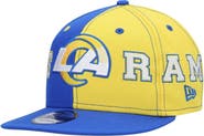 New Era Men's New Era Royal/Gold Los Angeles Rams Team Split 9FIFTY Snapback Hat