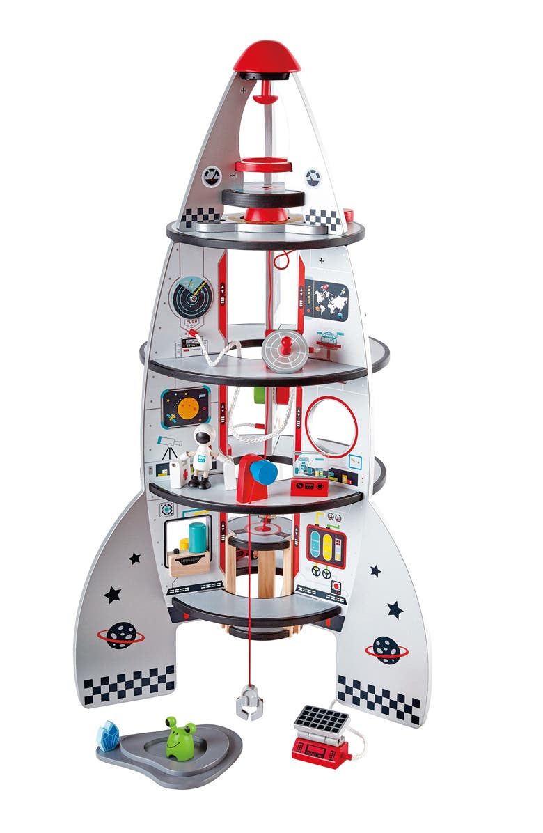 Hape Playscapes Four-Stage Rocket Ship, Alternate, color, 