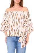 Vince Camuto Off the Shoulder Bubble Sleeve Top