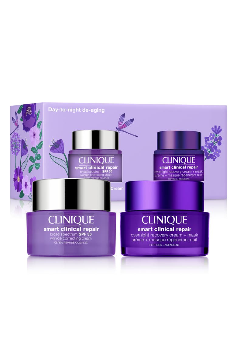Clinique Smart Clinical Repair Day to Night Anti-Aging Skin Care Gift Set $157 Value, Main, color,