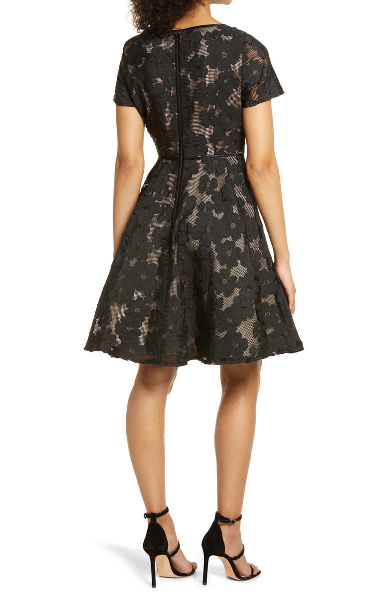 Shani Floral Fit & Flare Cocktail Dress, Alternate, color, 