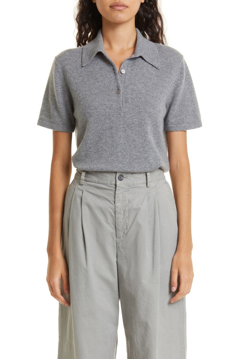 Nili Lotan Milos Cashmere Polo Sweater, Main, color, 