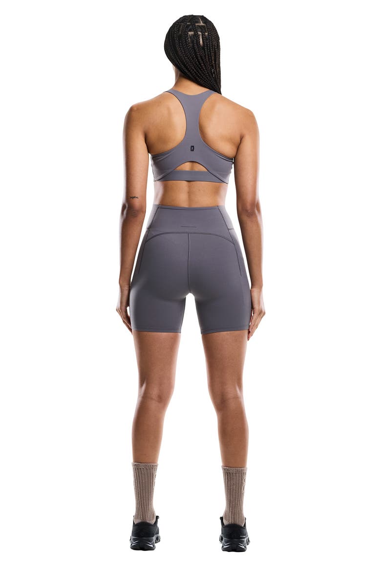 Studio Racerback Sports Bra, Alternate, color, EMBER