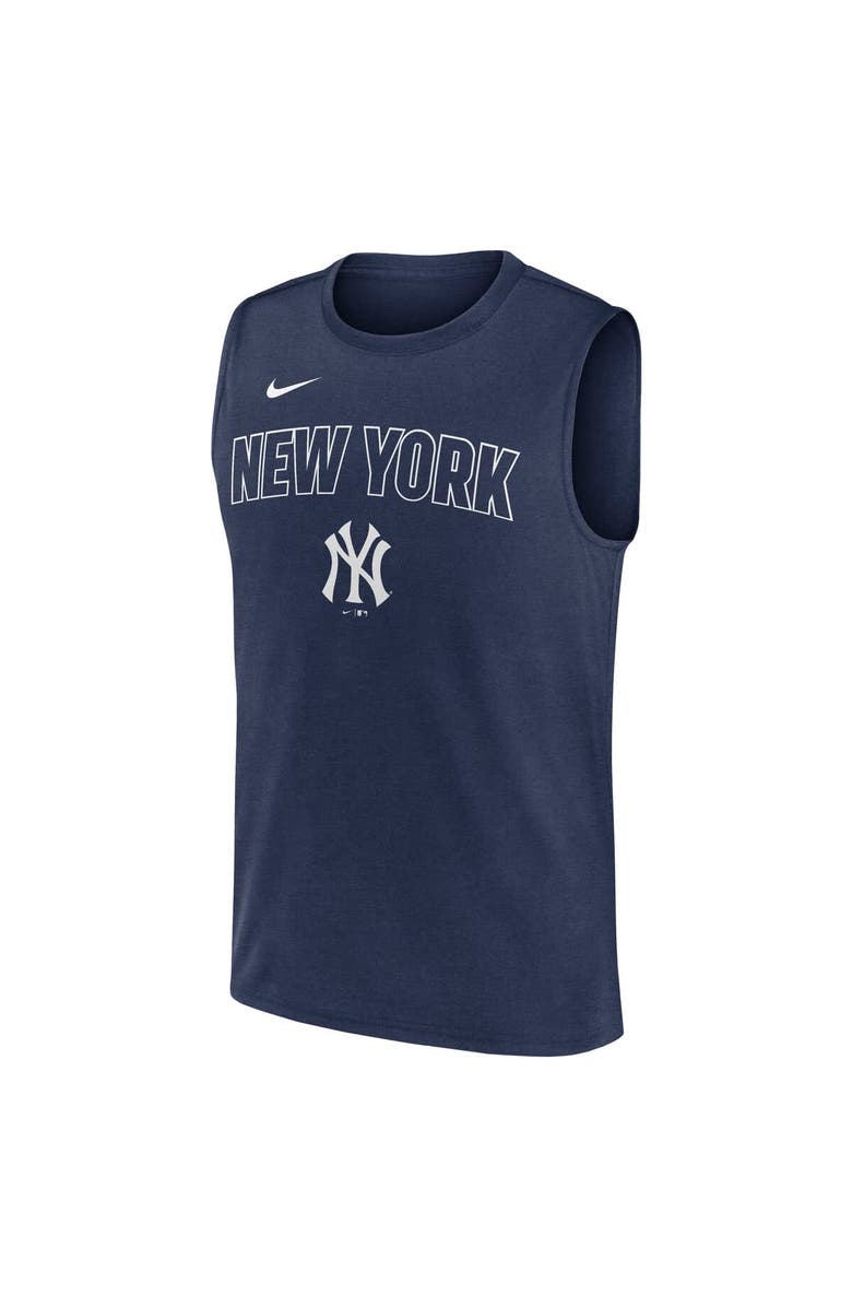 Nike Men's Nike Navy New York Yankees Knockout Performance Muscle Tank Top, Alternate, color, 