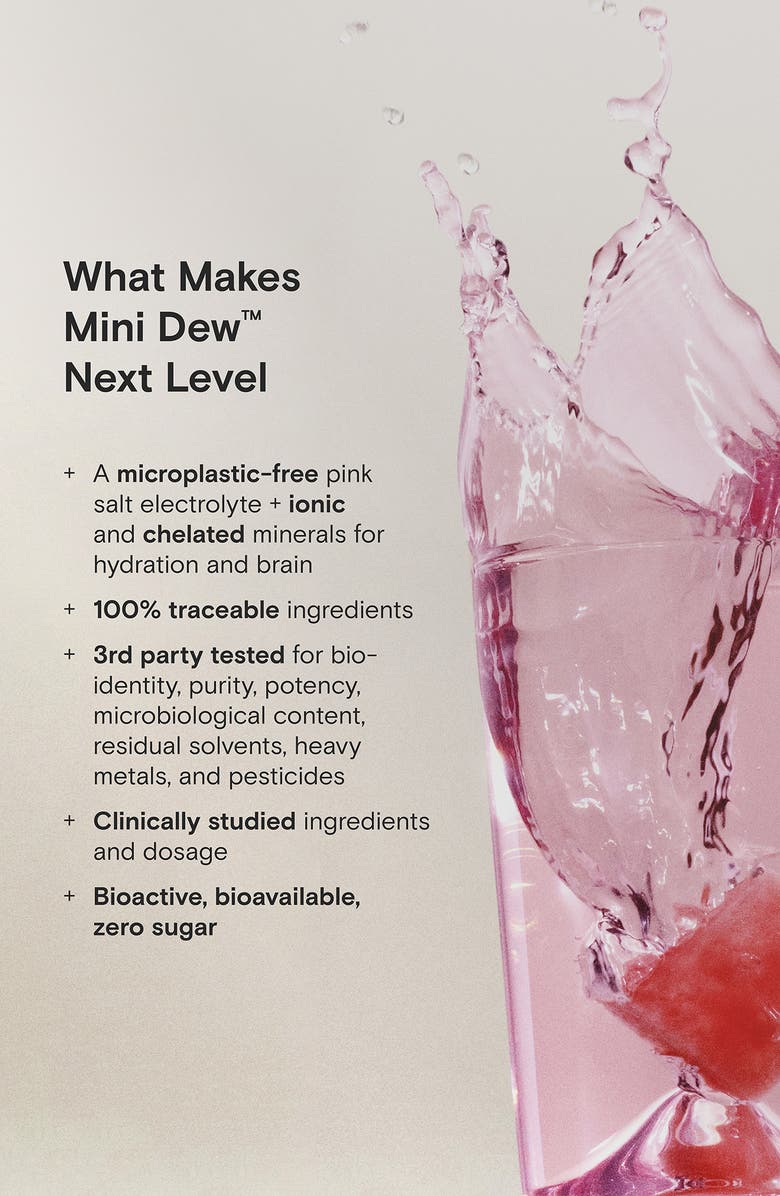 Moon Juice Mini Dew<sup>™</sup> Watermelon Electrolytes + Minerals Dietary Supplement, Alternate, color, 