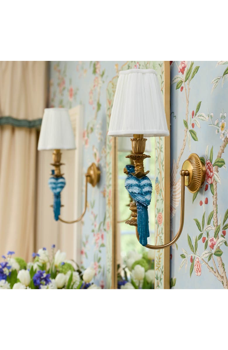 Mrs. Alice Pleated Lampshade, Alternate, color, Cream