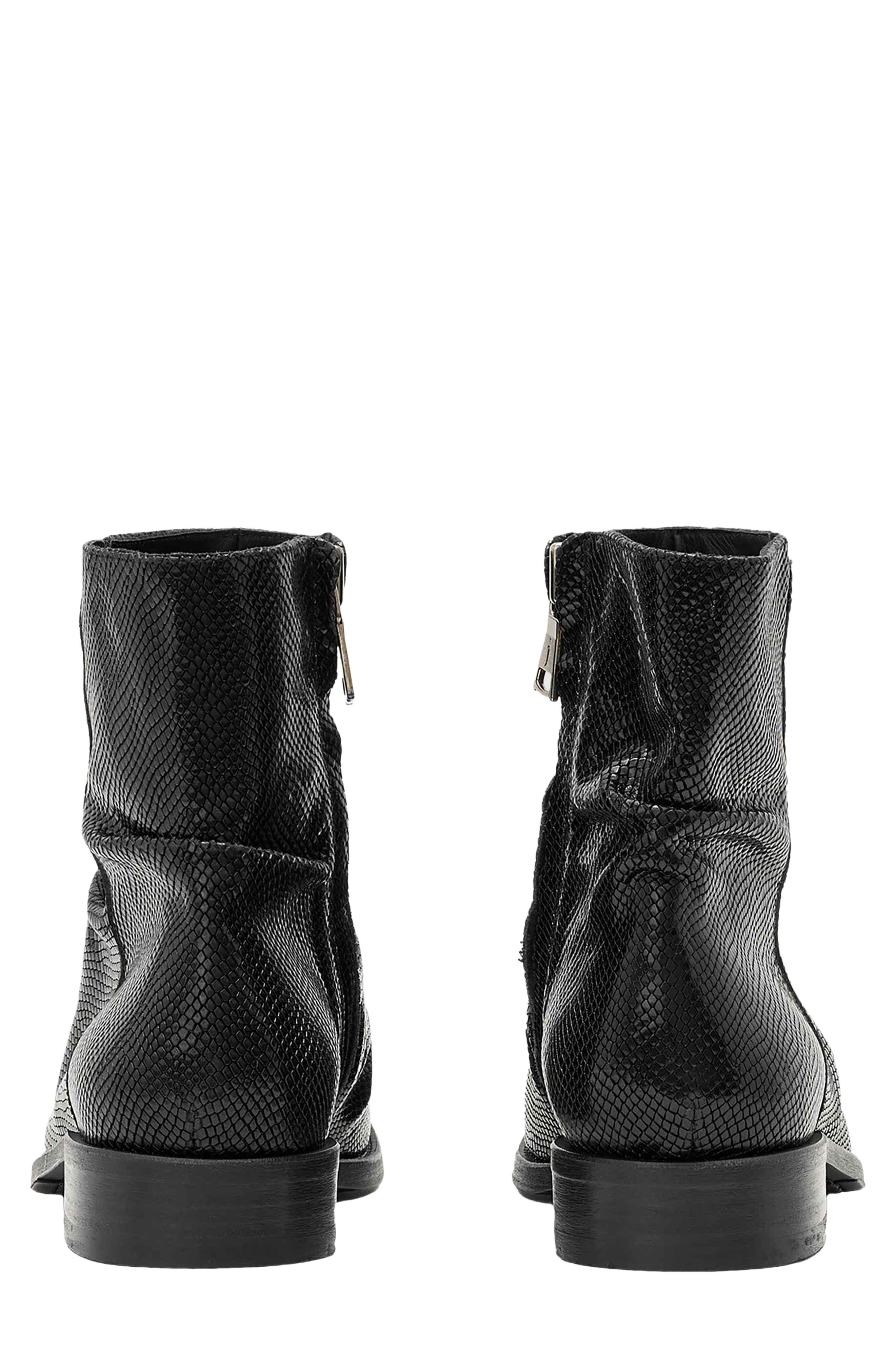 Morrison Sharpei Leather Boot, Alternate, color, BLACK