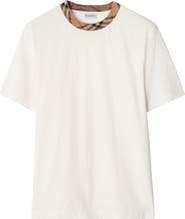 Burberry Check Trim T-Shirt