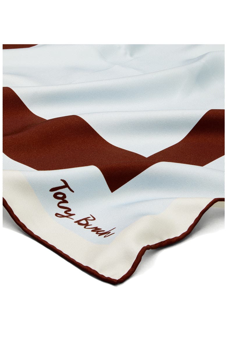 Reversible Silk Neckerchief, Alternate, color, BROWN / BLUE