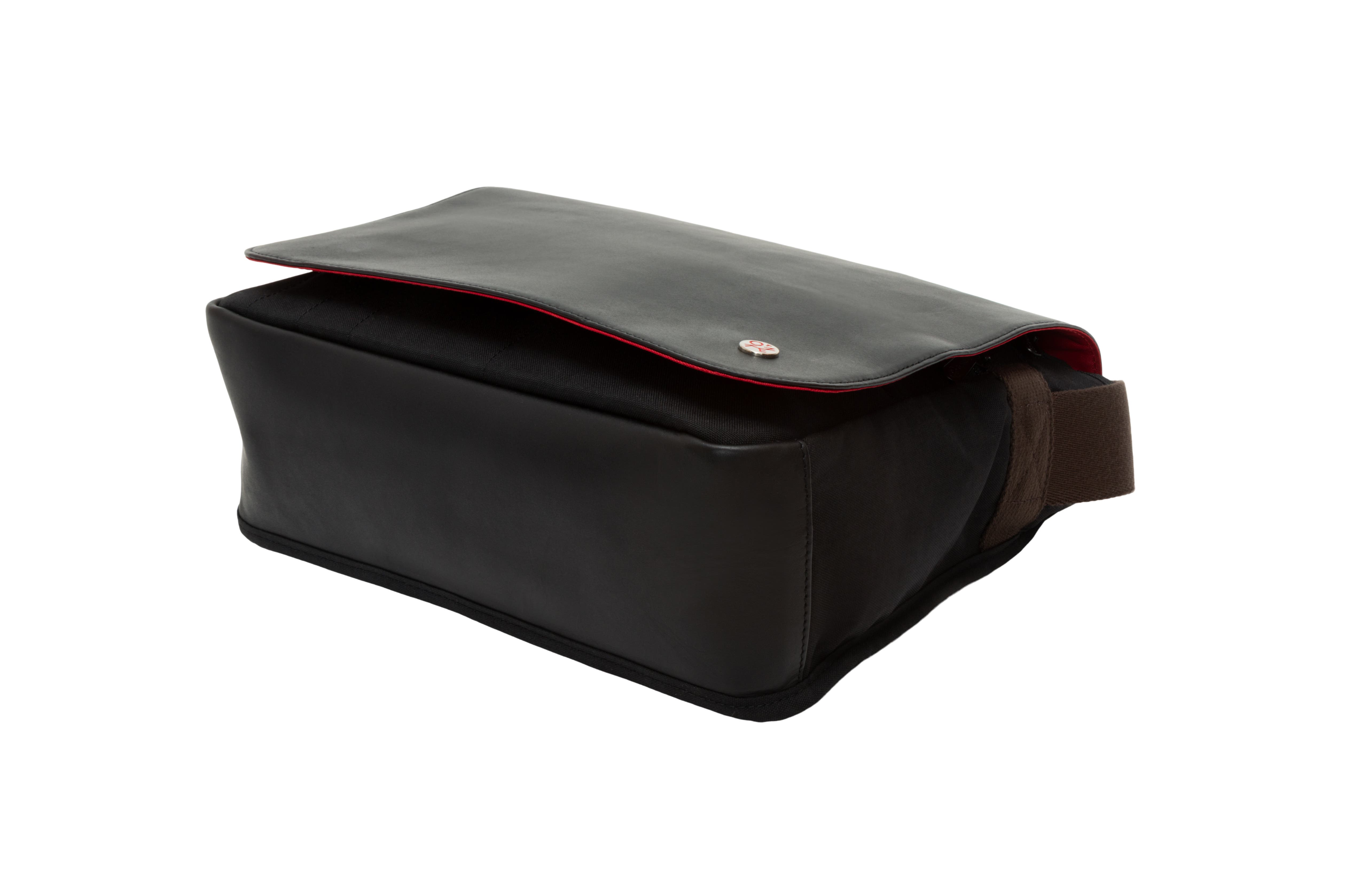Waxed Nylon Sheridan Messenger Bag, Alternate, color, Black