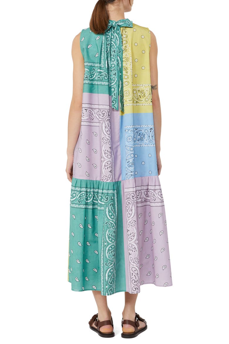Regno Bandana Print Cotton Dress, Alternate, color, MULTICOLOUR