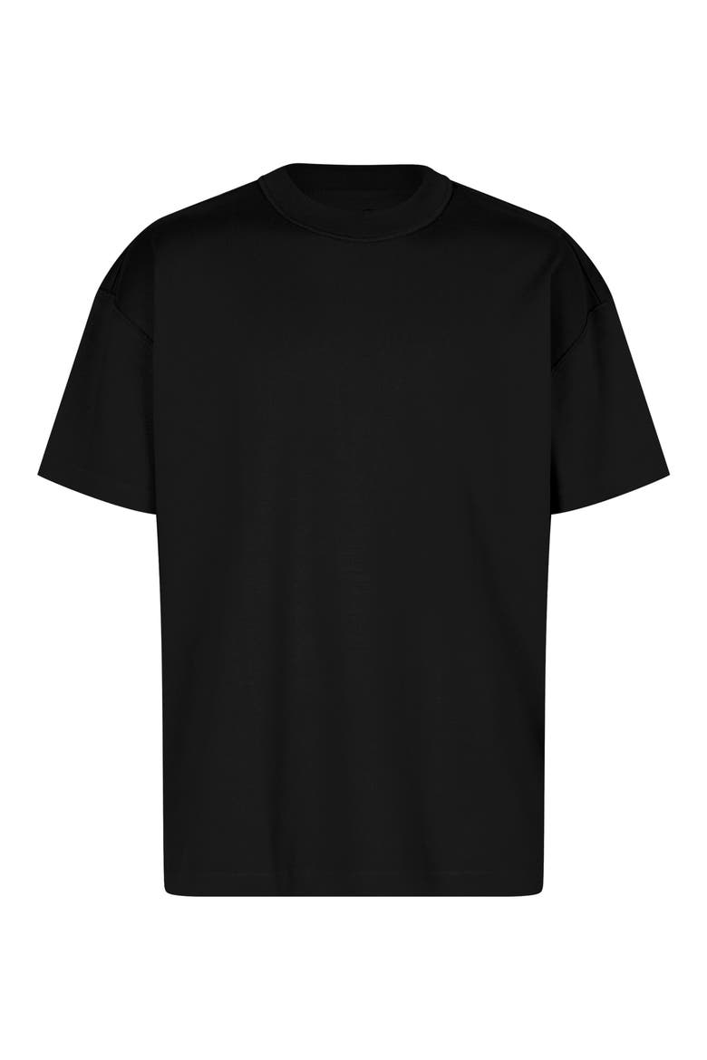 Isac Cotton T-Shirt, Alternate, color, JET BLACK