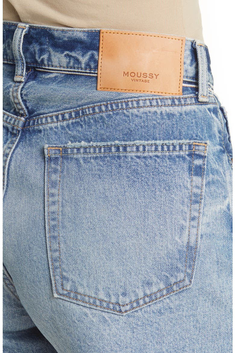 Fairlawn High Waist Cutoff Denim Shorts, Alternate, color, LIGHT BLUE