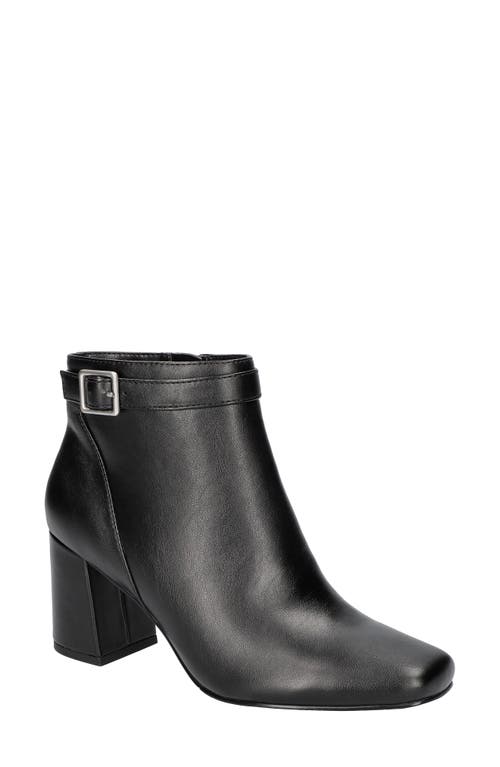 EASY STREET Winnipeg Block Heel Bootie in Black 