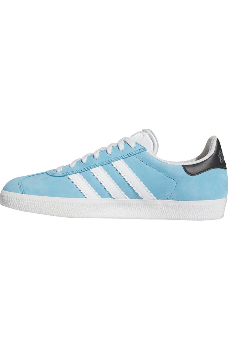 adidas Gender Inclusive Gazelle ADV Skate Shoe, Alternate, color, Crywht/Cbl