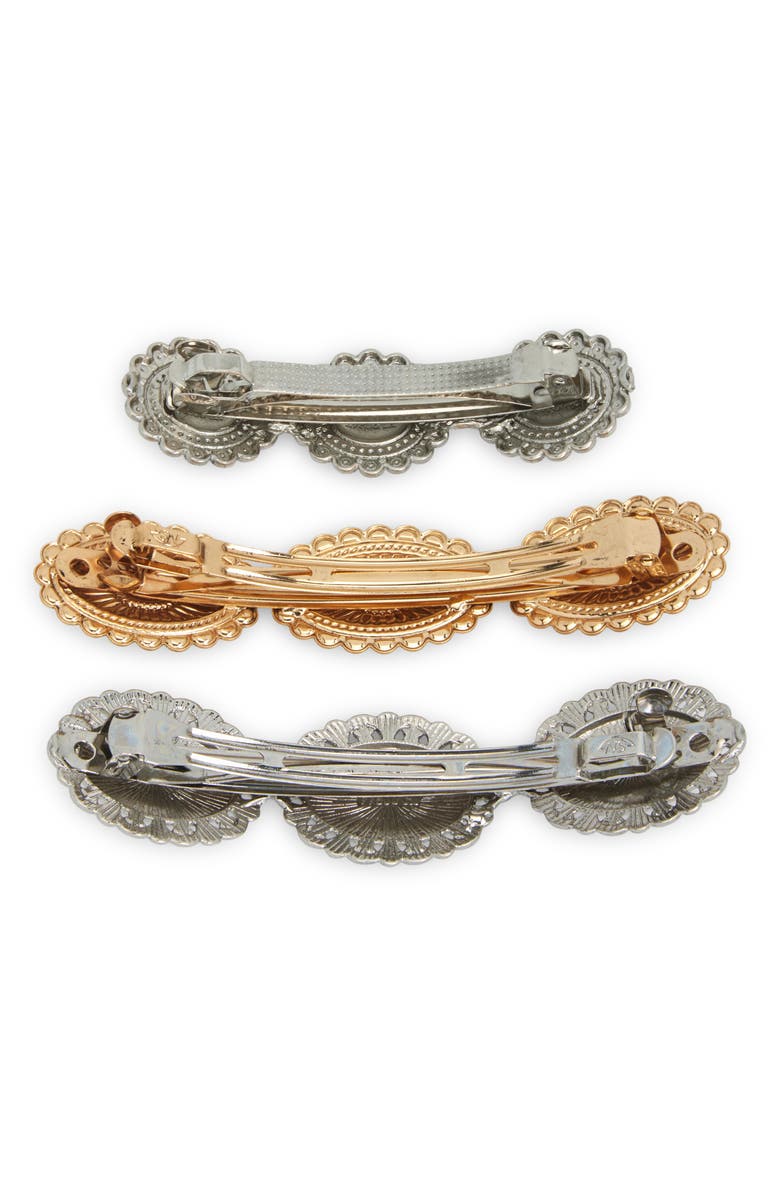 Tasha Assorted 3-Pack Western Barrettes, Alternate, color,