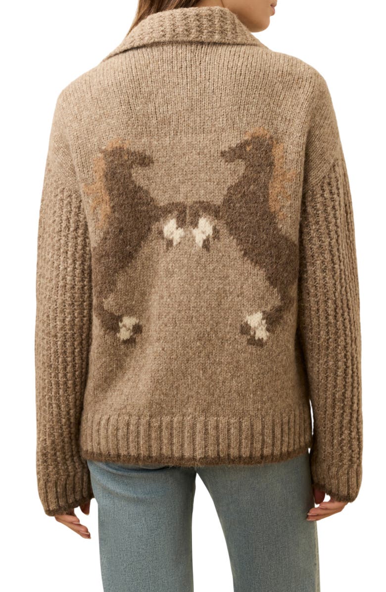 Faherty Lost Trails Alpaca Blend Cardigan, Alternate, color, Oatmeal