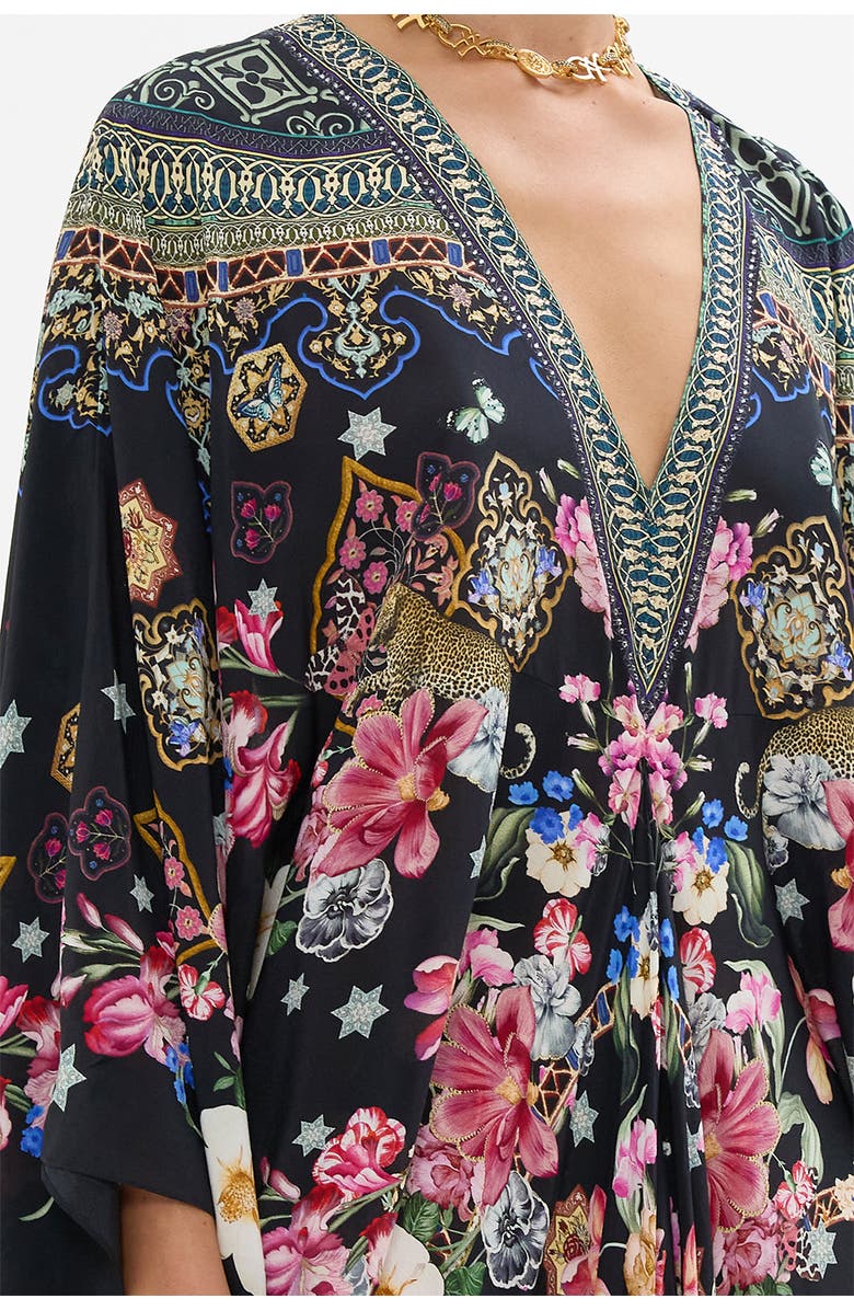 Camilla T Shape Long Kaftan Midnight In Monserrate, Alternate, color,