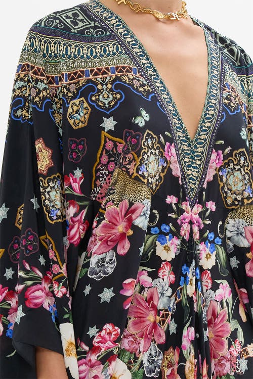 Camilla T Shape Long Kaftan Midnight In Monserrate In Midnight In Monserrate