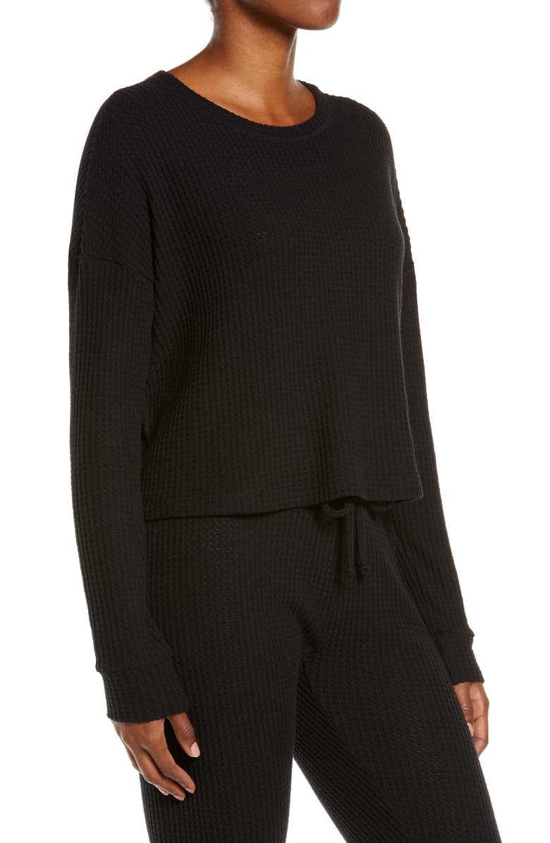 Beyond Yoga Brushed Up Crop Pullover, Alternate, color, 