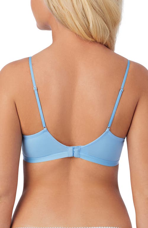 On Gossamer Next To Nothing Wireless Bra In Blue