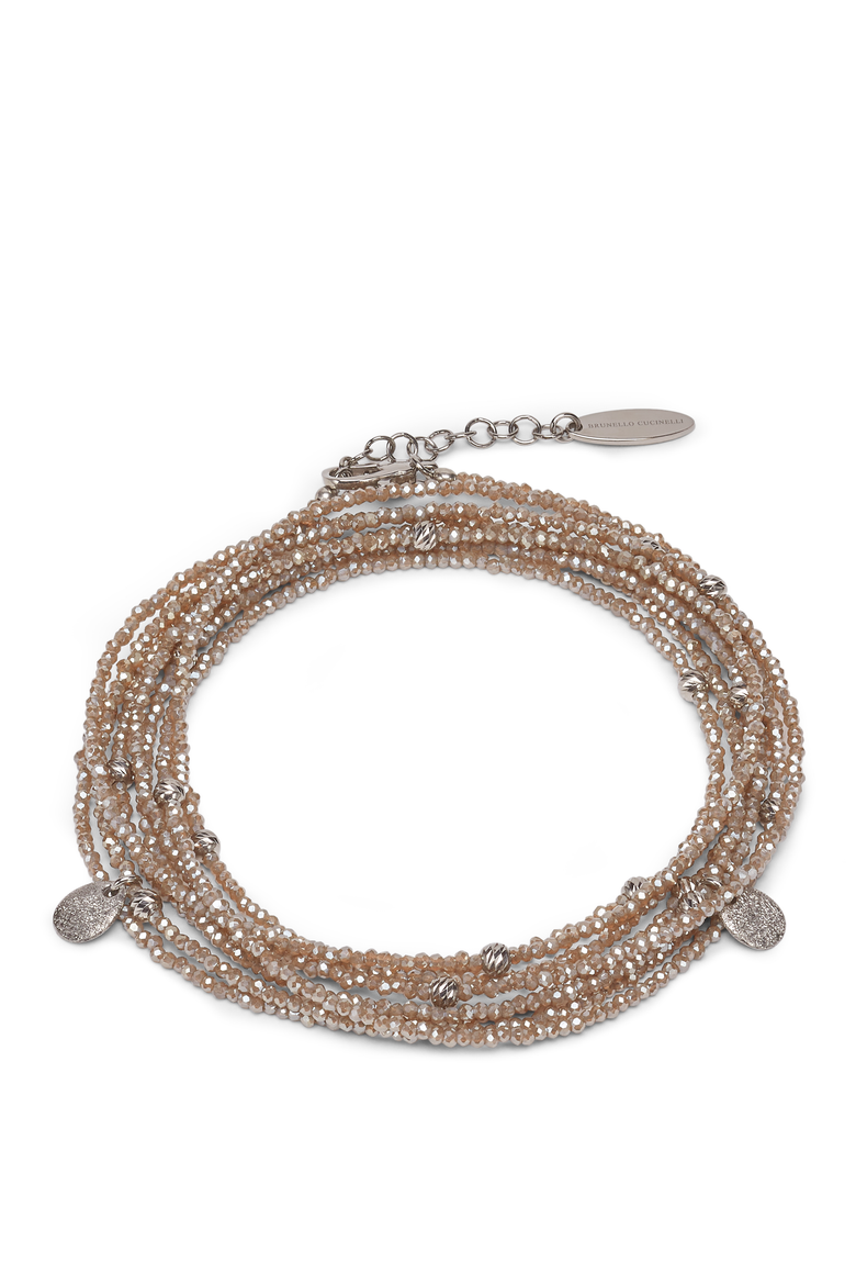 Vetro and Sterling Silver bracelet, Main, color, Brown