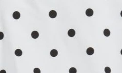 Bp. Ruffle Side Tie Bikini Bottoms In White- Black Dots A Lot