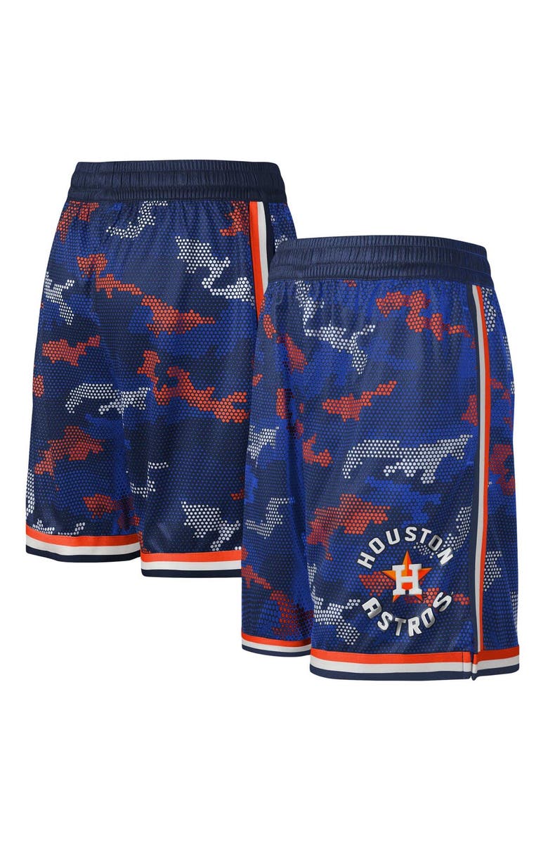 Outerstuff Youth Fanatics Branded Navy Houston Astros Tech Runner Shorts, Alternate, color, 