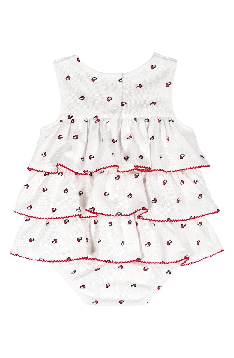 Tommy Hilfiger Tommy Heart Logo Bubble Bodysuit & Headband Set, Alternate, color, White