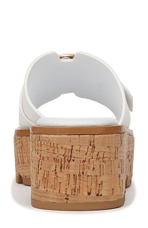 Franco Sarto Hoda Platform Wedge Slide Sandal In White