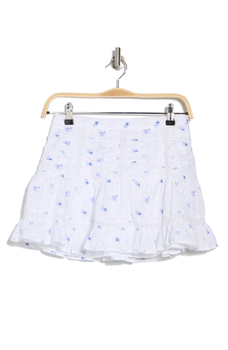 Abound Pretty Printed Miniskirt, Alternate, color, White- Blue Pretty Floral