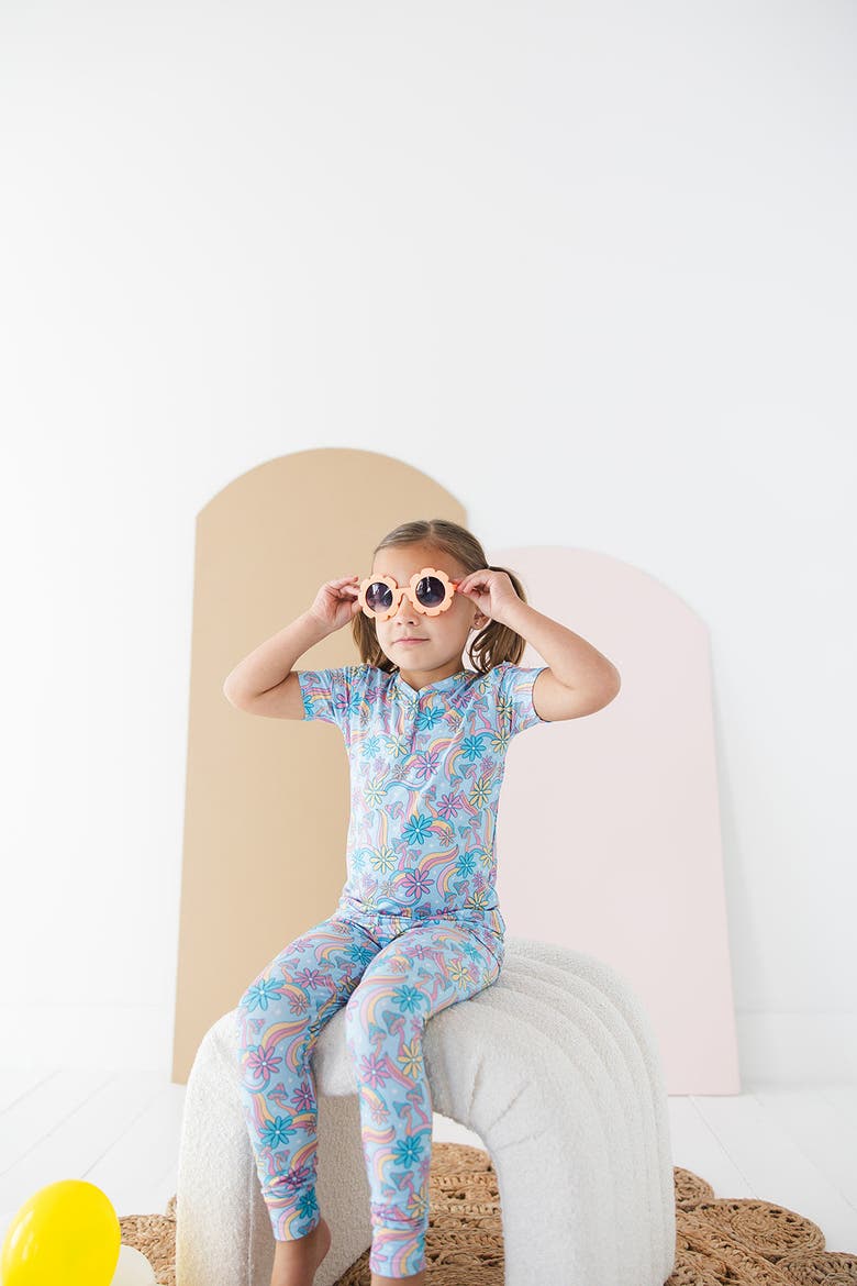 Groovy Fall After All Pajama Set, Alternate, color, Blue