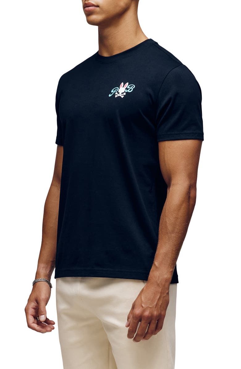 Psycho Bunny Jeremy Pima Cotton Graphic T-Shirt, Alternate, color, 