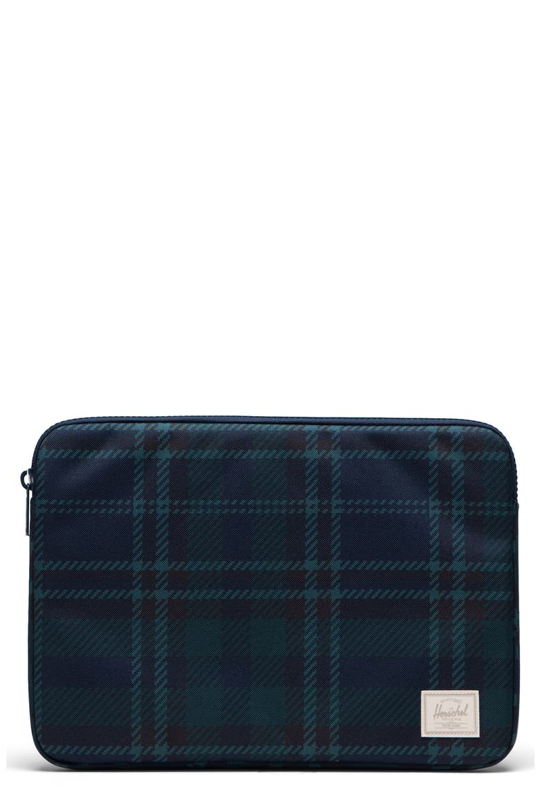 Anchor 14-Inch Laptop Sleeve, Main, color, BLACK IRIS PLAID