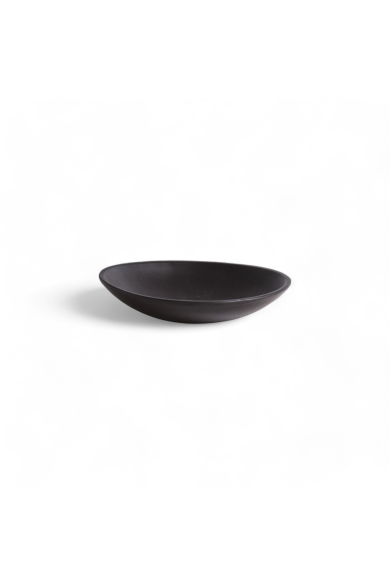 Stoneware Dessert Plate Dadasi - Set of 4, Main, color, Matte Black