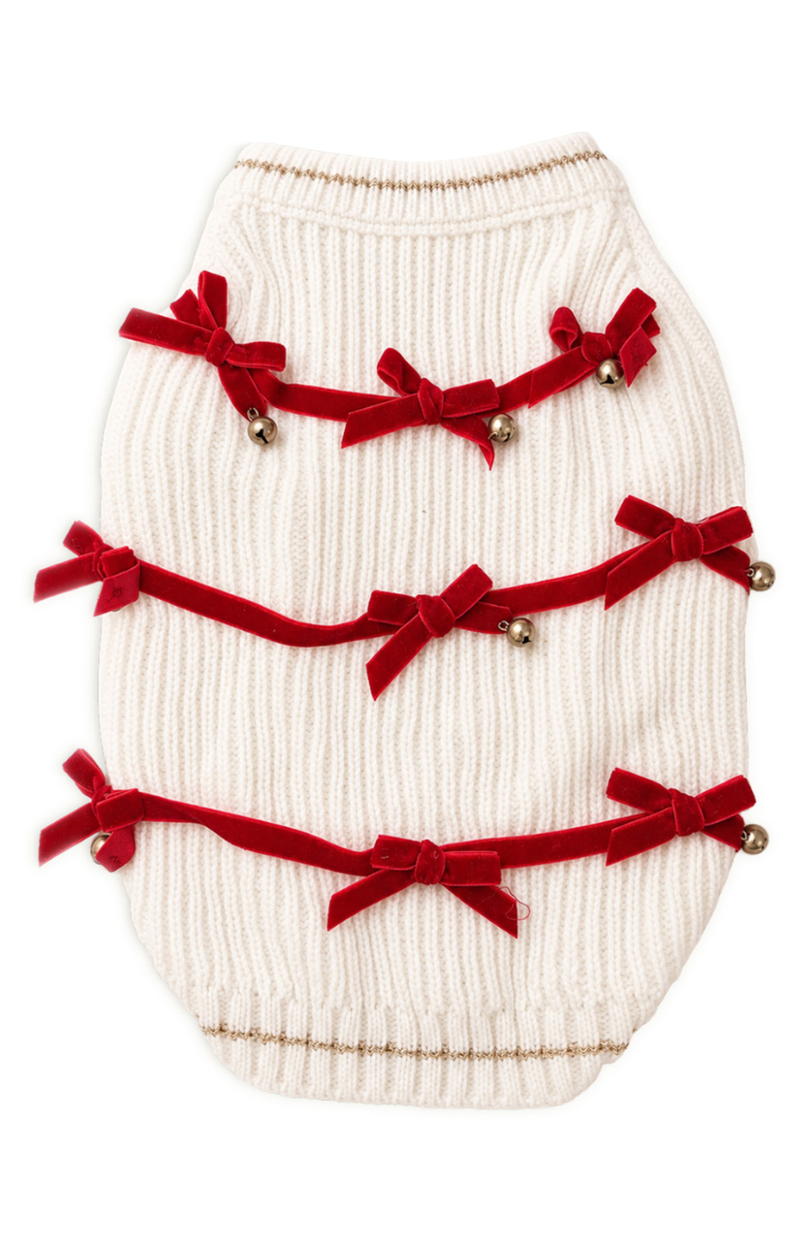 Found My Animal Red Ribbon Dog Sweater | Nordstrom