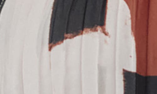 Bella Dahl Art Print Pleated Button-up Shirt In White