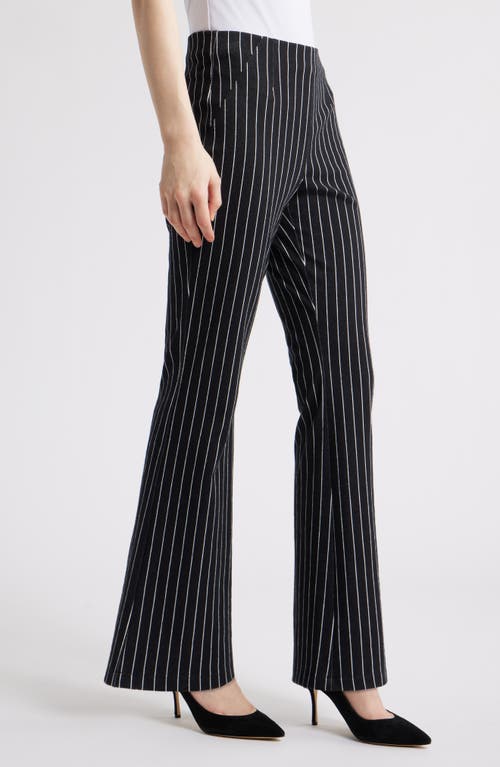 Nic + Zoe Nic+zoe Railroad Stripe Bootcut Jeans In Black