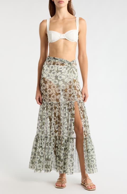Sheer Cover-Up Maxi Skirt (Regular & Plus)