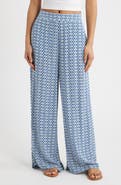 Rip Curl Print Wide Leg Pants