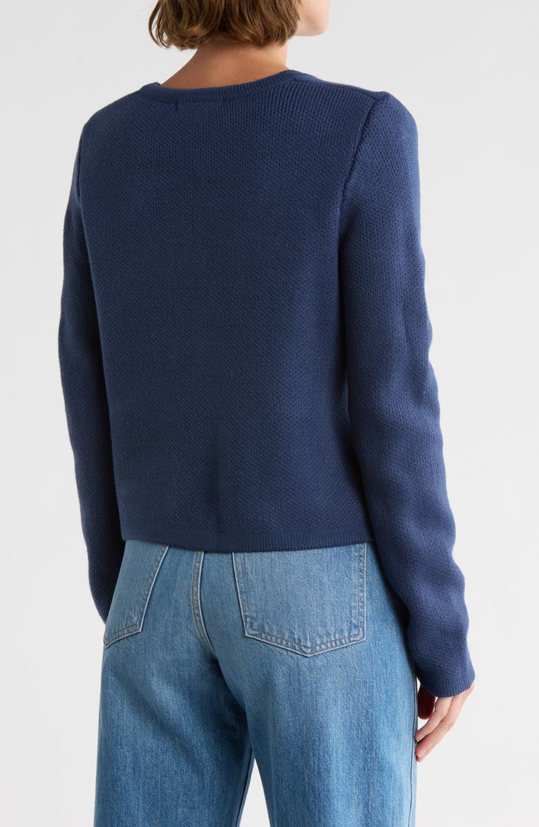 French Connection Babysoft Cardigan Sweater, Alternate, color, Royal