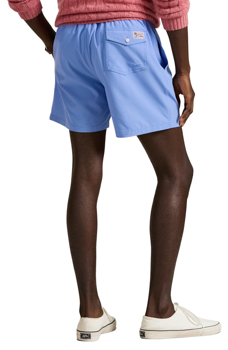 Polo Ralph Lauren Traveler Swim Trunks, Alternate, color, Harbor Island Blue W/ White