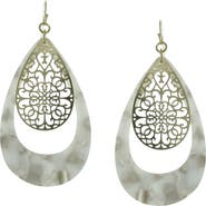OLIVIA WELLES Gold-Plated Devin Floating Filigree Drop Earrings