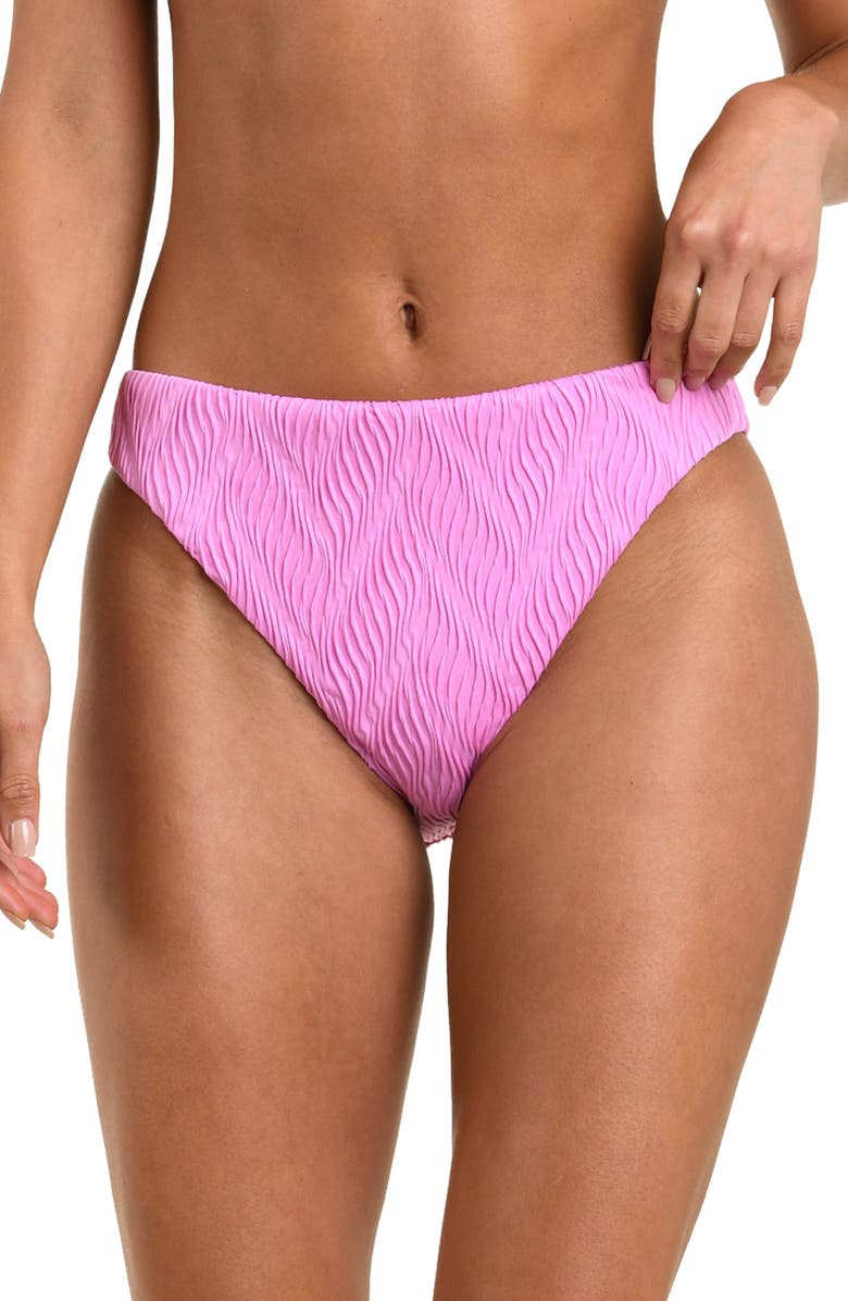 Sunshine 79 Ethereal Echo Mid Waist Bikini Bottoms, Alternate, color, Blush