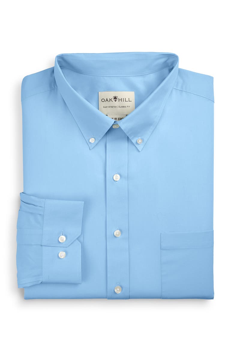 Big & Tall Performance Dress Shirt, Main, color, HERITAGE BLUE