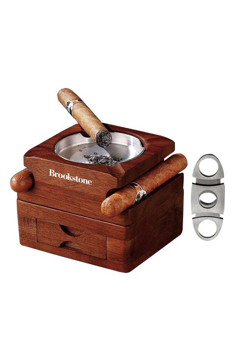 Cigar Ashtray & Whiskey Tray Gift Set