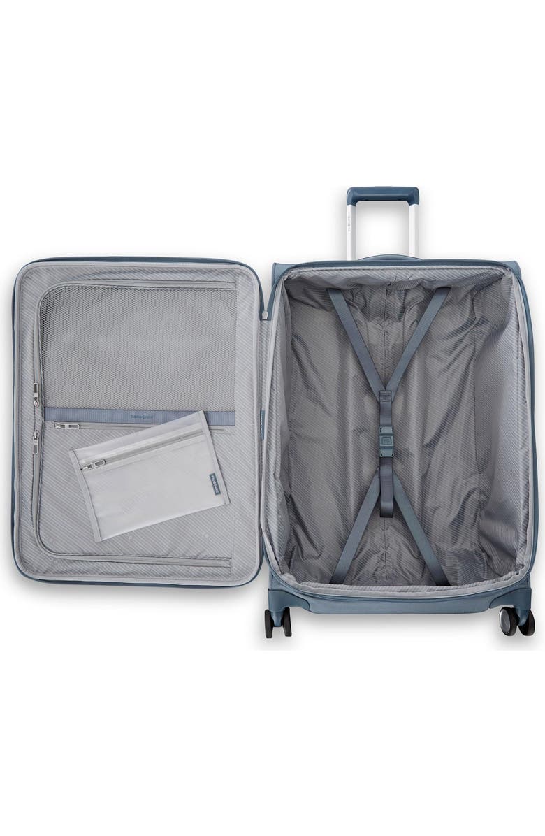 Samsonite UpLIFT Checked-Medium 25-Inch Lightweight Softside Expandable Spinner, Alternate, color, Black