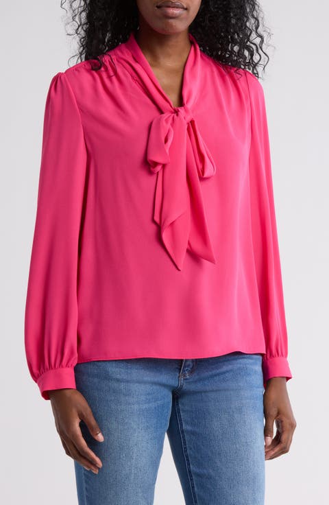 Tie Neck Georgette Top