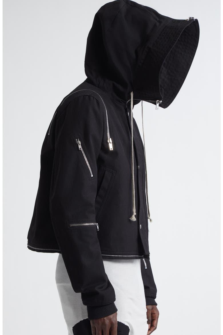 Giacca Headon Crop Parka, Alternate, color, BLACK
